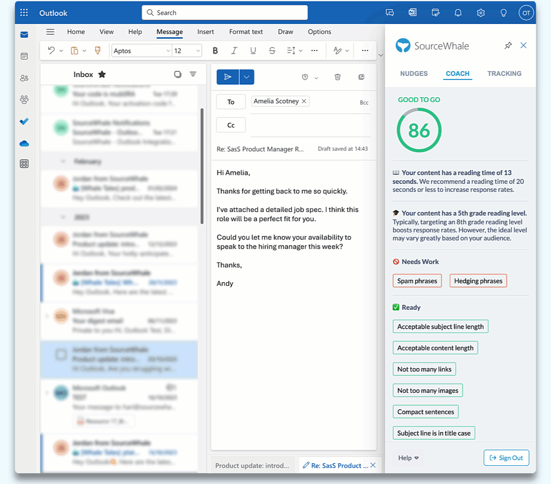 outlook content coach blog